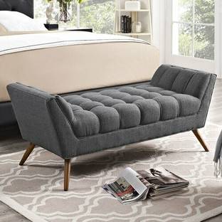 TFS Premium wooden Setttee / lounger chaises/ fabric bench / couch Fabric Settee Solid Wood Settee