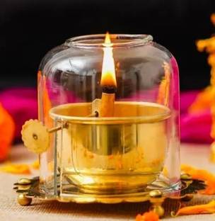 Adanan Shree Akhand Deep Diya Iron Table Diya