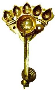 lnds Best Qualitey Poncho Pradeep Matierial Barss Size(L* w*H- 24cm* 15cm*12cm) Brass Table Diya