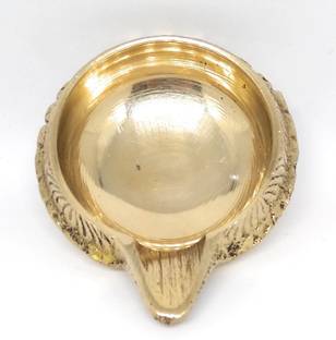 Astrosale Ashtadhatu Kuber Diya To Increase Wealth And Prosperity Brass Table Diya