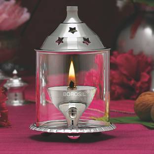 BOROSIL Glass Table Diya