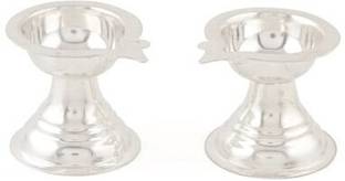 Deepa Silver 925 Diya Pair Silver Table Diya Set