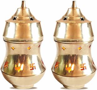 DOKCHAN Brass (Pack of 2) Table Diya