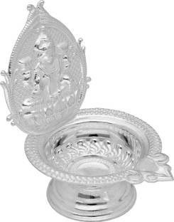 Sri Jagdamba Pearls Laxmi Silver Diya Silver Table Diya