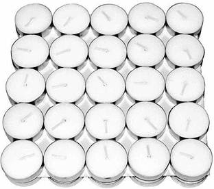 Pride Kraft White tealight holder aluminium candles pack of 50 Aluminium, Silicone (Pack of 50) Table Diya