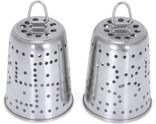 90 Degree Stainless Steel Diya Cover Glass for Jyot with Hook Stainless Steel (Pack of 2) Table Diya