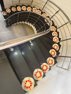divyakosh Gajra Theme Rangoli Mats Stairs Decoration Cotton (Pack of 15) Table Diya Set