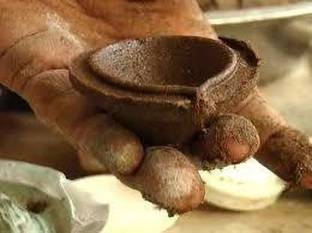 Civil Dung Cow Dung Panchagavya Diyas Pottery (Pack of 48) Table Diya