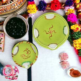 BS NATURAL Earthenware (Pack of 2) Table Diya Set