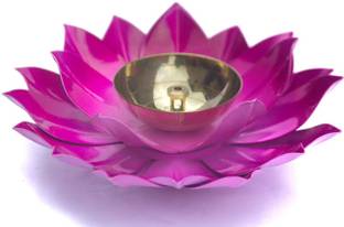 Flipkart SmartBuy Lotus Kamal Diya with Gift Box, Width: 5 inches, Brass Table Diya
