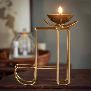 shama decores 1 Iron Table Diya