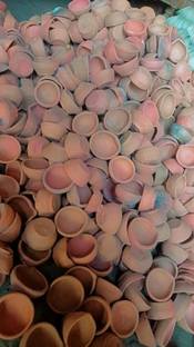 COMTOSS DIWALI & Navarti Diya, Mitti Deepak Terracotta (Pack of 51) Table Diya Set