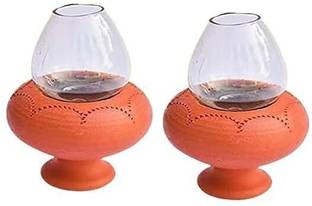 OUR RURAL Earthenware (Pack of 2) Table Diya