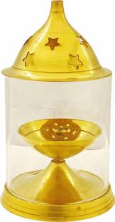LandCVentures Akhand Jyoti Diya Brass Table Diya