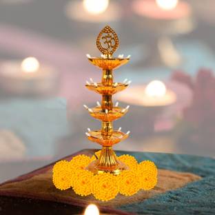 feya Lighting Diya 4 layar Plastic Table Diya