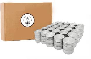 ASR ASR 50 pcs tealight candle | tea light candle | candle Aluminium (Pack of 50) Table Diya Set