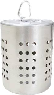90 Degree Stainless Steel Diya Glass Cover Only with Hook for Akhand Diya Stainless Steel Table Diya