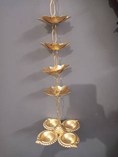 HIHOMEDECOR Iron Hanging Diya