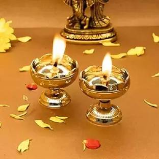 Misty Twenty Twenty Tamator Nanda Brass (Pack of 2) Table Diya