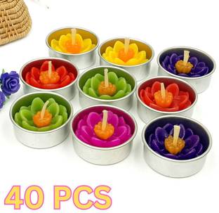 SEE INSIDE Tealight Diya Candles Set For Navratri & Diwali festive season Decoration Candle