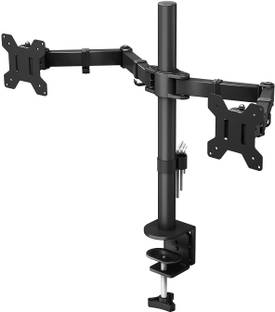SYGA Double Monitor Stand Dual Arm Desk Mount 360° Rotation 75x75-100x100 - Dual Monitor Stand