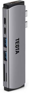TEQTA 7 in 2 USB C Thunderbolt 3.0 Hub 7 in 2 High Speed 3.0 Thunderbolt Multiport Adapter, Docking St...