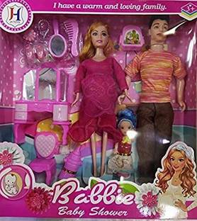 Sharva Enterprise Multi Color Doll with Family Play Set. Mother Father with Kids.
