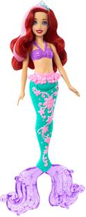 DISNEY PRINCESS Ariel Mermaid Doll with Color-Change Hair and Tail,