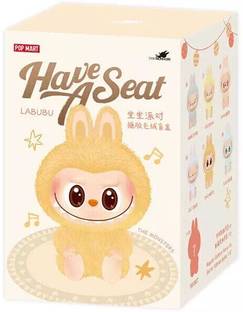 Kidoyz Pop Mart LABUBU Have A Seat Bunny Plush Toy – Set of 1 (Random Color)
