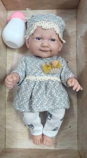star impex Cute Boy Doll with Dress, Baby Doll Set , Realistic Cute Doll Toy for kids