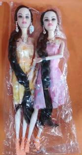 AKANSHA 2 Deluxe Doll For Girls Combo | Barbie Doll | Doll Set For Girls | Bendable Doll