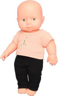EL FIGO Doll in Exclusive Pink T Shirt Moveable Arms & Legs Soft Body (28 c.m.)