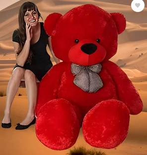 TRUELOVER TEDDY BEAR SOFT TOYS 6 FEET RED TEDDY SO CUTE AND SMOOTH TEDDY BEAR 167CM