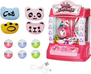GKNEX Doll Machine Toy Mini Claw Clip Grabber Kids Machine Interactive Toy
