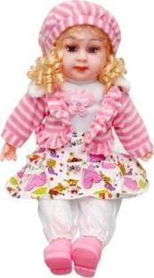 Anushka Toys Laughing Doll and Singing Soft Push Stuffed Talking Girl Toy