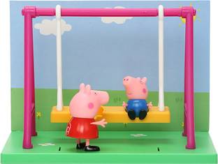 Peppa Pig Playground Swing Themed Preschool Toy with Peppa and George, Unisex aged 3+