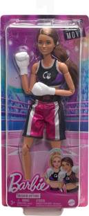 BARBIE Made To Move Career Boxer Player Doll With Uniform