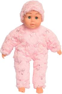 EL FIGO Doll Toy for Kids - Stuffed Doll with PVC Face/Soft Toy in Sturdy Dress