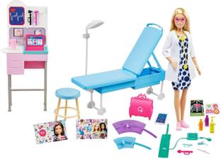 BARBIE Medical Doctor Doll With Doctor Accessories & Playset