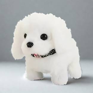 PlushVibe Walking Dog Jumping Toy Battery Operated Cute Puppy with Real Barking Sound