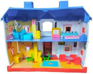 BabyGo Small Doll House set For Kids With Complete furniture