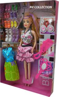 NV COLLECTION Shine doll/doll set/house for girls/kids (multicolor)