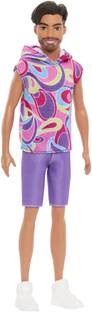 BARBIE Fashionistas Ken Doll #227, Brunette Fashion Doll, Totally Hair-Inspired Look