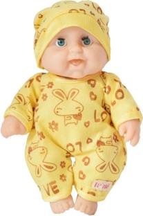 EL FIGO Cute Little Teddy Boy Toy in Printed Dress (Doll for Kids) Moveable Hands & Legs