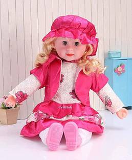 Anushka Toys Musical Rhyming Baby doll Stroller Dolls Laughing Singing Soft Stuffed