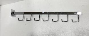 LHM Wall Mount Display Bag/Purses Hanger for Displaying in Shops/Showroom (7 Hooks) Door Hanger
