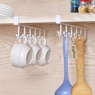 Antoj Mug Hooks Under Cabinet Coffee Cup Storage Shelf Chest Tie Scarf hangers Door Hanger