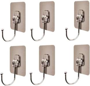 Sokmak 6PC Super Strong Waterproof Magic Sticky Hanger Punch Free NoDrill Utility Hook Door Hanger