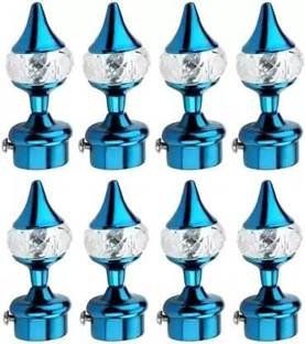 Ebenezer Curtain Knobs Rod Rail Bracket Blue - 8 Pcs Door Hanger Door Hanger