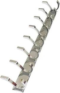 SMW Pack of 1 Stainless Steel SC-Premium Dual Edge -8 PIN Cloth Hanger Door Hanger